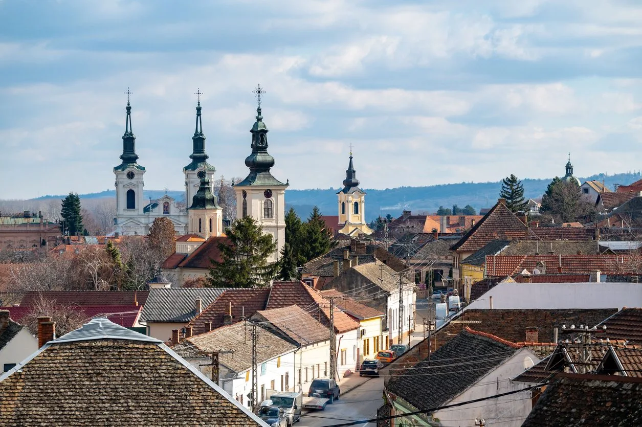 Nekretnine u Sremskim Karlovcima i pogled na istorijsko jezgro grada